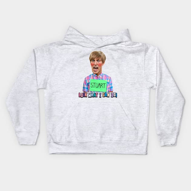 LOOK WHAT I CAN DO! Stuart - Mad TV Kids Hoodie by darklordpug